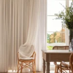 BLOCKOUT LINING Custom Made Curtains Pitch Black Blockout WHITE