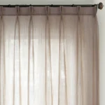 Custom Charlotte Woven Neutral Sheer Curtains