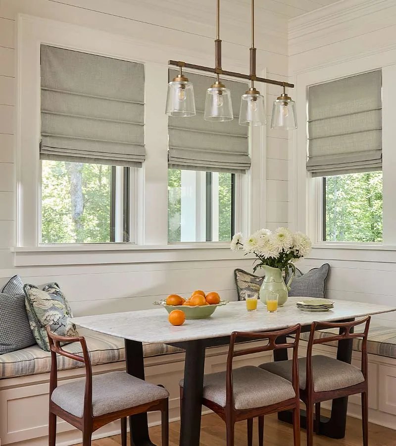 Dining Room Roman blinds