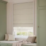 Electric ClickLock Bijou Linen Latte & Coconut Double Roman