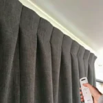 Smart Motorized Box Pleat Curtains