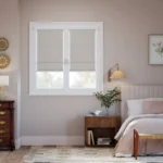 Stick On Harrow Grey Wash Roman Blind