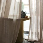 Woven Neutral Sheer Curtains Dubai